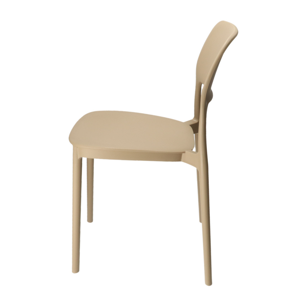 SI TONY Taupe design Plastic outdoor chair